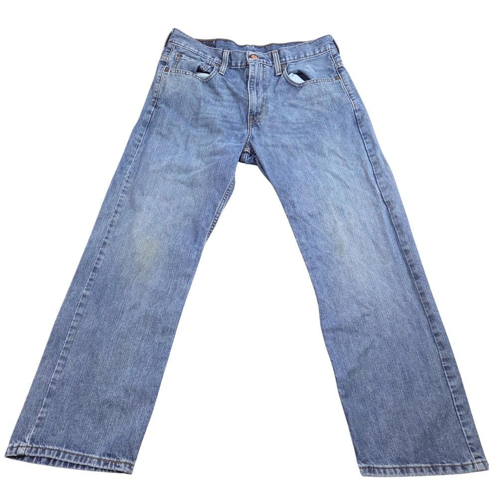 Levi 569 Jeans Mens 31x30 Blue Denim Loose Straight Leg Baggy Y2K Skater Faded